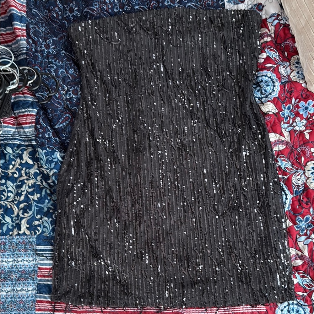 Wild Fable Black Sequin Mini Dress